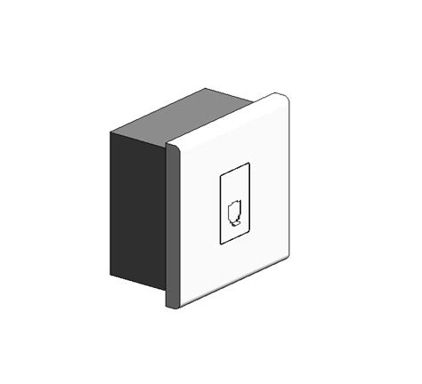 junction box revit model|single socket revit family.